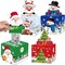 Christmas Money Box for Cash Gift Pull, Surprise Money Holder for Kids Adults with 100Pcs Transparent Bags - Fun Ways to Give Cash as a Gift for Your Loved Ones